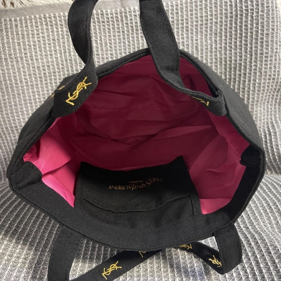 L Black Canvas Vip Gift Parfums Tote Shopping Bag - Picture 5 of 5